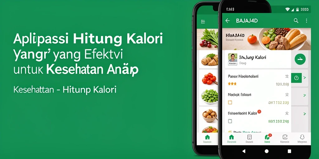 Tampilan antarmuka aplikasi BAJAJ4D untuk menghitung kalori.