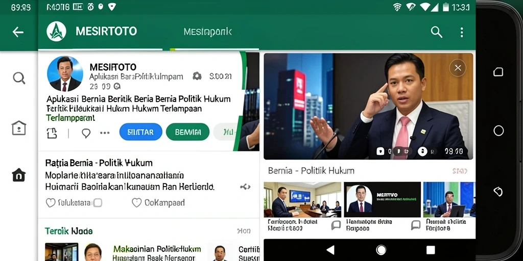 Tampilan antarmuka pengguna MESIRTOTO yang informatif dan menarik.