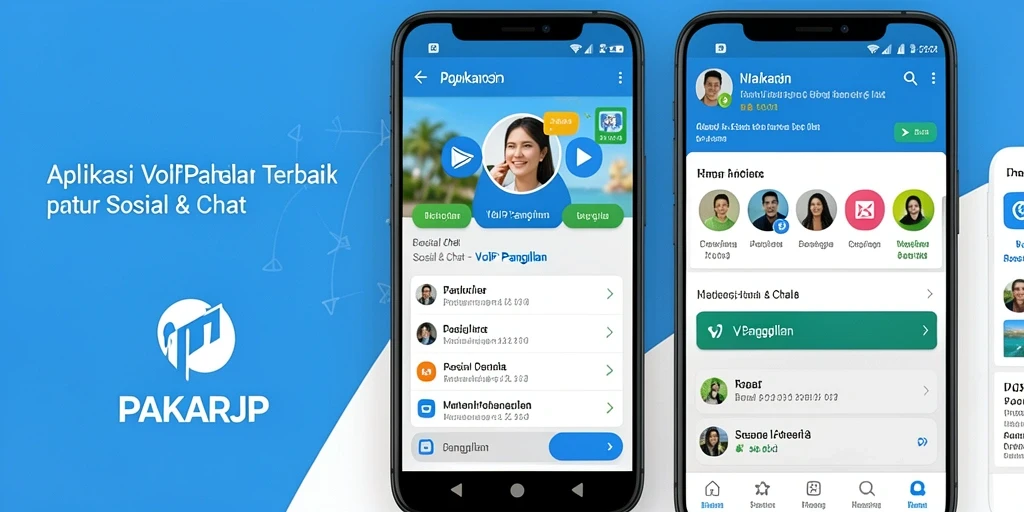 Antarmuka PAKARJP yang intuitif untuk panggilan VoIP.