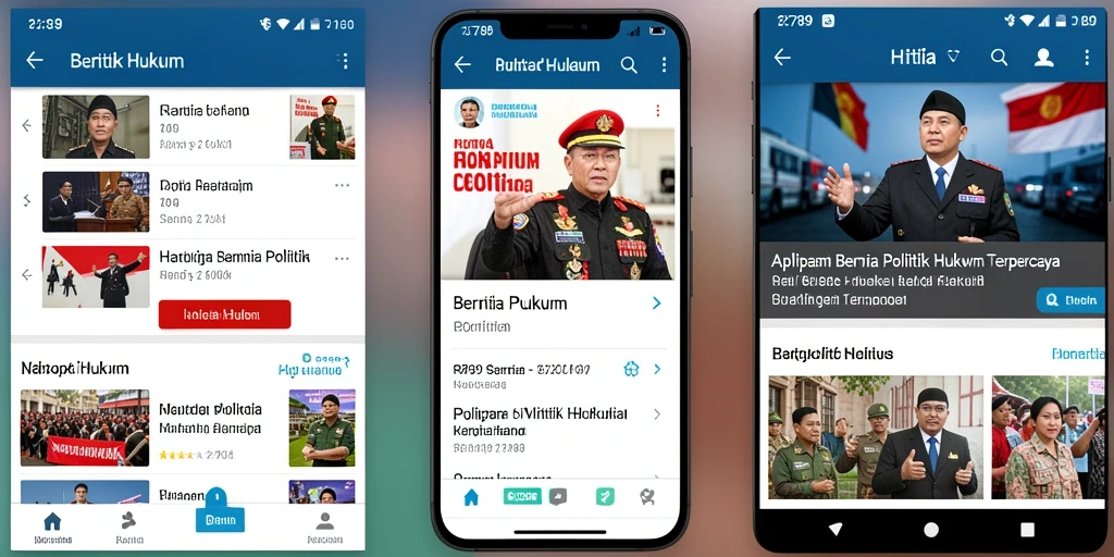 Tampilan antarmuka utama RR789 menampilkan berita politik dan hukum terkini.