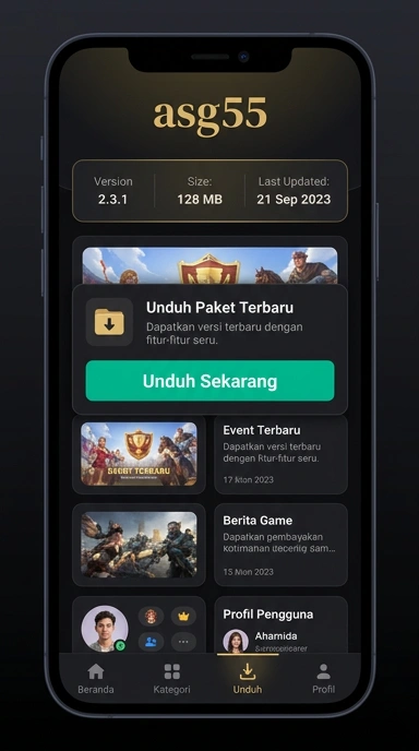 Tampilan halaman APK asg55